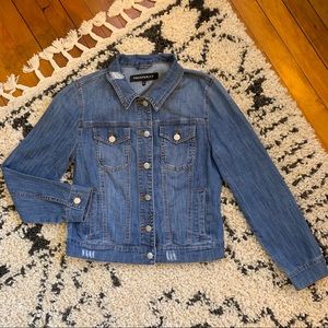 Prosperity Distressed Denim Jacket 